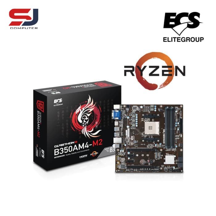 ECS Elitegroup B350AM4-M2 AMD Socket AM4 Rayzen Motherboard DDR4