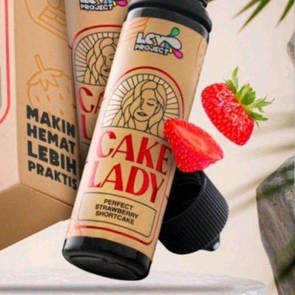 60ml strawberry shortcake bolu cake lady lcv liquid