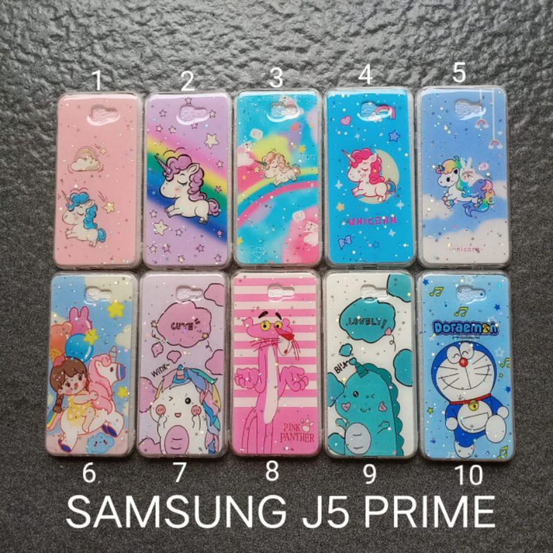 Case gambar Samsung J5 prime motif cewek ( 2 motif ) soft softcase softshell silikon cover casing kesing housing