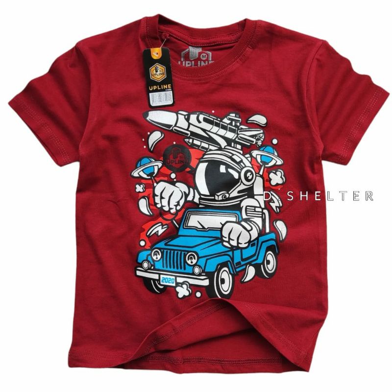 Kaos distro anak astronot merah