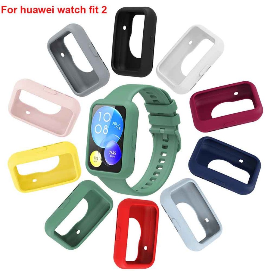 HUAWEI WATCH FIT 2 silicon case bolong pelindung karet silikon bumper