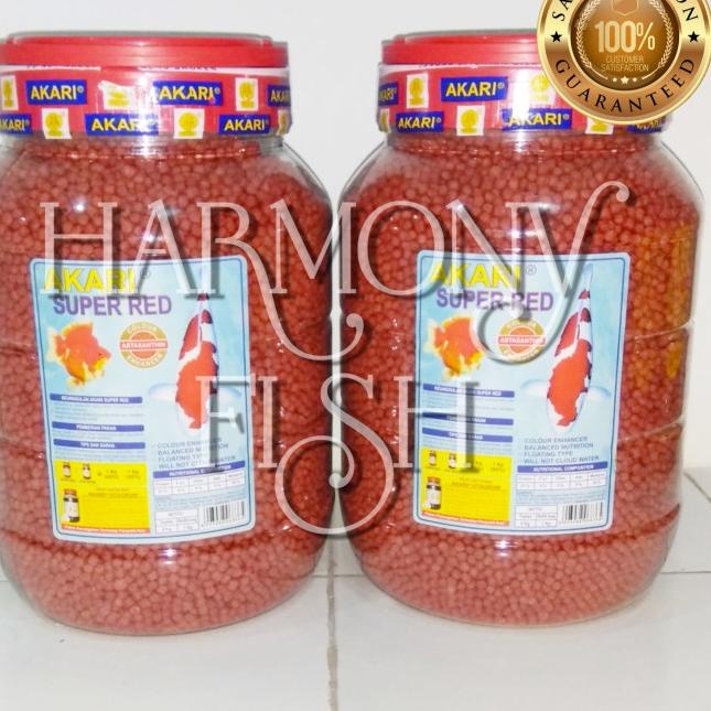 AKARI SUPER RED 4KG 5MM Pelet Pakan Ikan Koi Koki Louhan Kasar 4 Kg