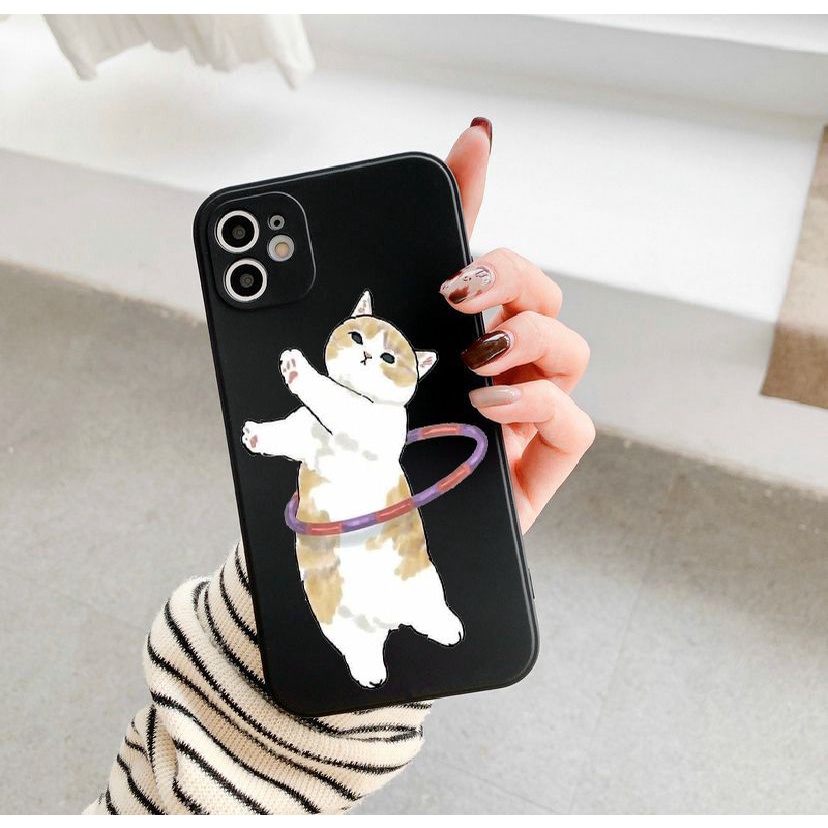 Softcase lucu  motif kucing BB32 for Iphone 6 6s 6g 6+ 6s+ 7 8 7+ 8+ X Xs 11 12 13 14+ Plus Pro Max