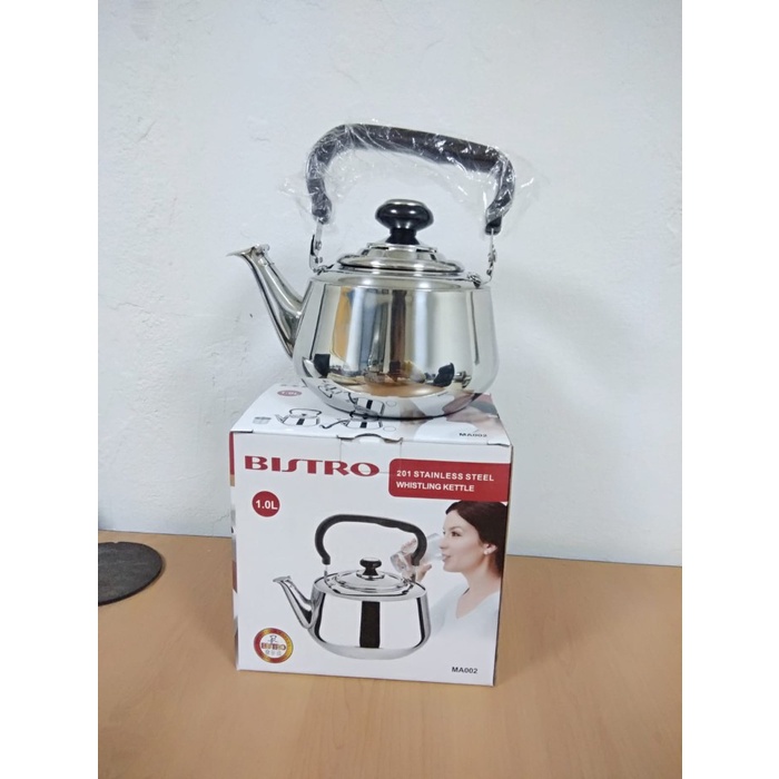 BISTRO STAINLESS STEEL 201 WHISTLING KETTLE / TEKO AIR MASAK / CEREK