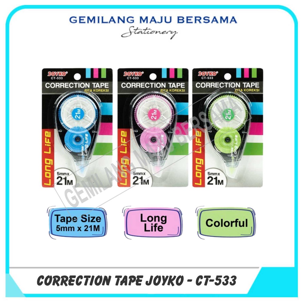 

Correction Tape Joyko JK CT-533