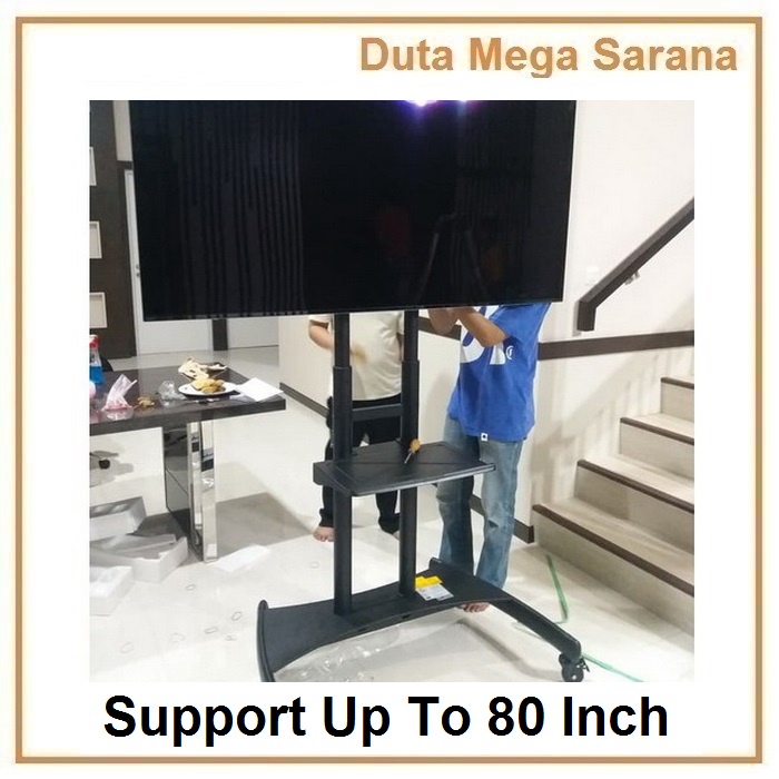 Bracket Standing Tv Led Lcd Portable Portabel Stand Hingga 80 Inchi