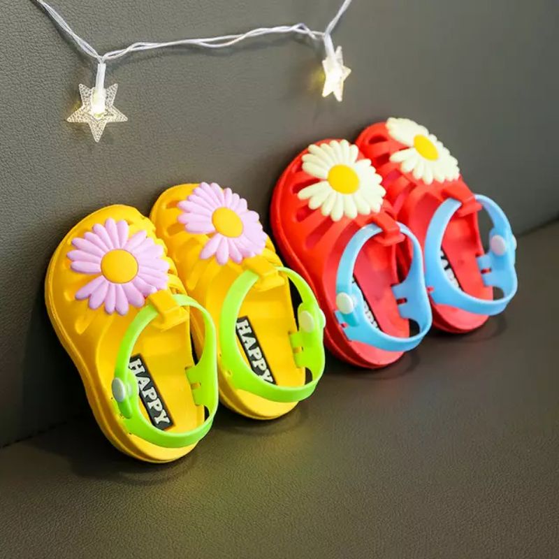 Minipetite SH2146 Sandal sepatu anak bayi perempuan non slip lemb Import