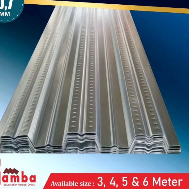 BONDEK TEBAL 0,7 LEBAR 1 METER /FLOORDECK/BONDECK/BONDEX - Harga/Meter