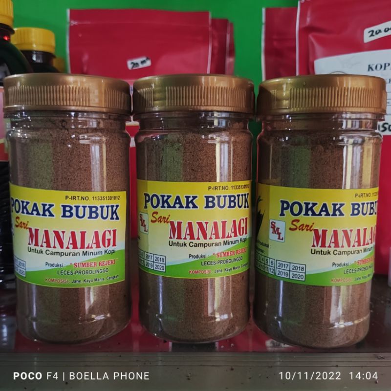 

Bubuk Pokak 100 Gram Spesial MANALAGI Ibu Indri Sumber Rejeki Khas Kerpangan Leces Probolinggo Murah Meriah