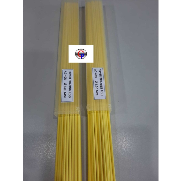 Kawat Las Perak (Silver Brazing Rod) 40% Kuning Diameter 1,5 Mm