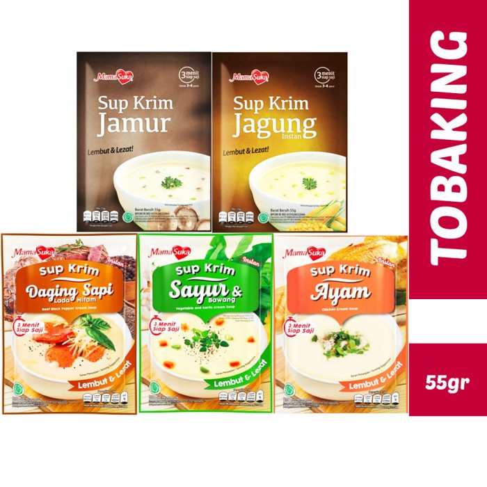 

Mamasuka Sup Krim Mama Suka Ayam Jamur Jagung Sayur Instan Cream Soup