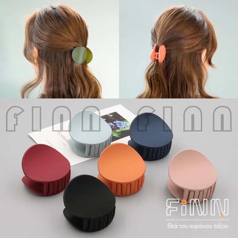 Jedai Doff Bulat Jepit Salon Korea Matte Mini Hair Claw Clips - Jedai Korea Impor Bulat Doff Edition