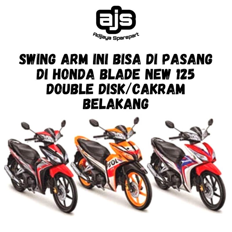 Full Set Fullset Fork Forok Swing Arm Arem Lengan Ayun Sasis Supit Udang Belakang Motor Honda Blade 
