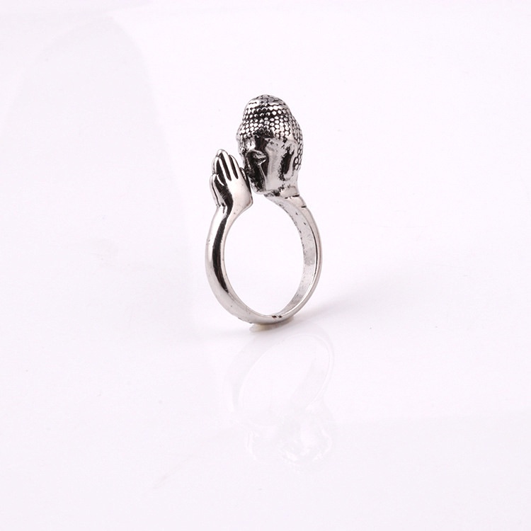 Cincin Kepala Buddha Model Terbuka Dapat Disesuaikan