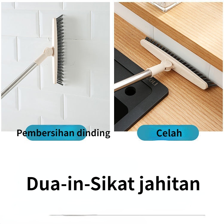 【COD】2 In 1 Sikat Lantai Kamar Mandi Toilet Brush/Kuas Ground/Pembersihan Toilet