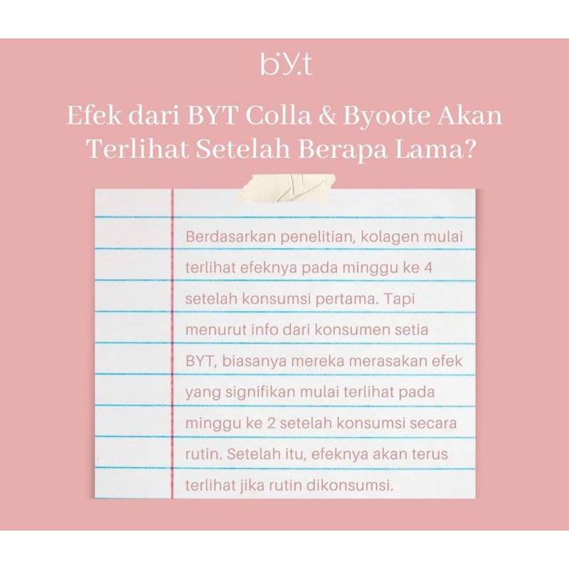 BYT COLLA 1 Box isi  16 Sachet ORIGINAL Collagen Halal BPOM ED 2025