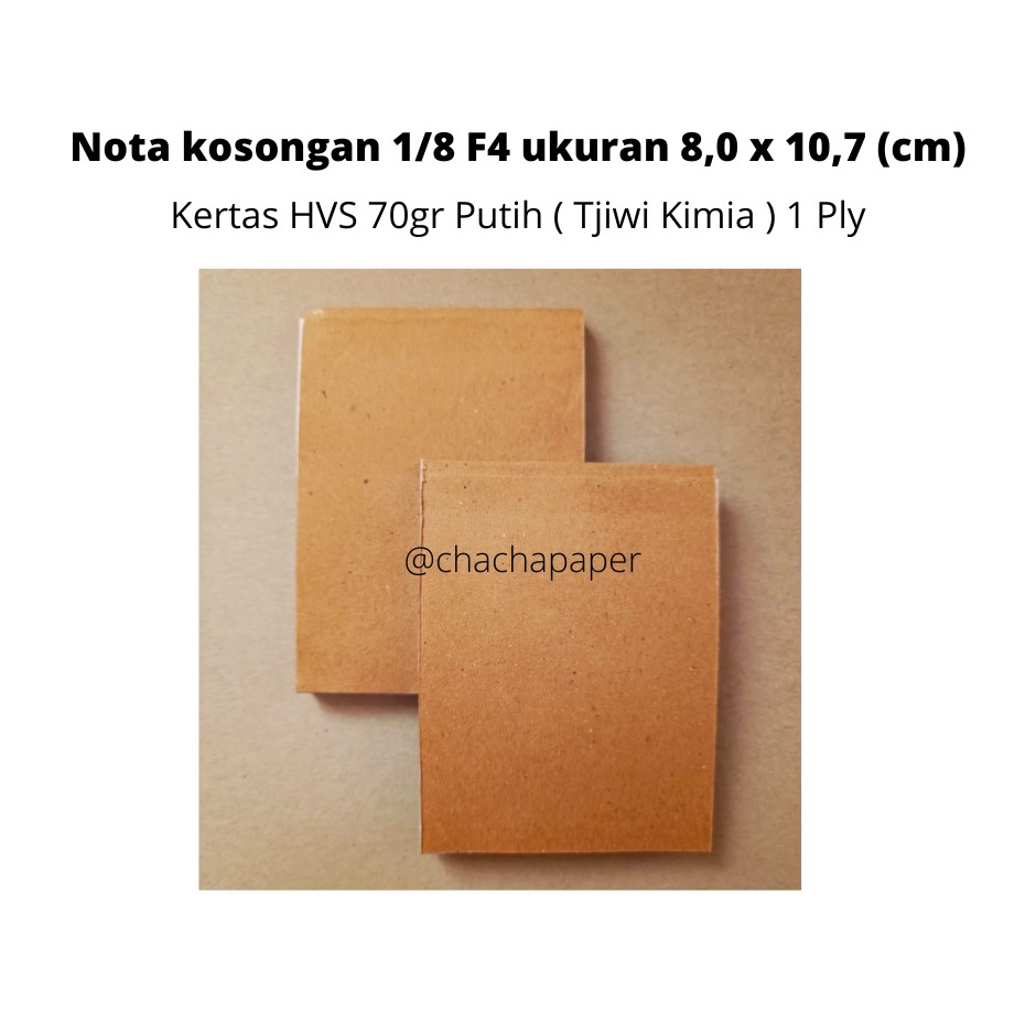 

NOTA KOSONGAN HVS