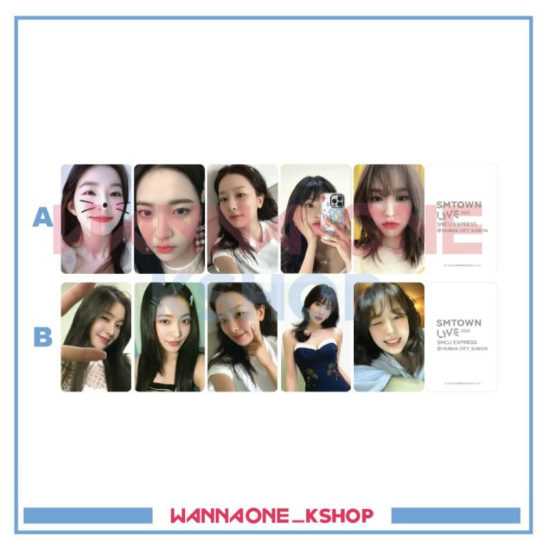 Photocard Red Velvet SMTOWN live AR irene seulgi wendy joy yeri