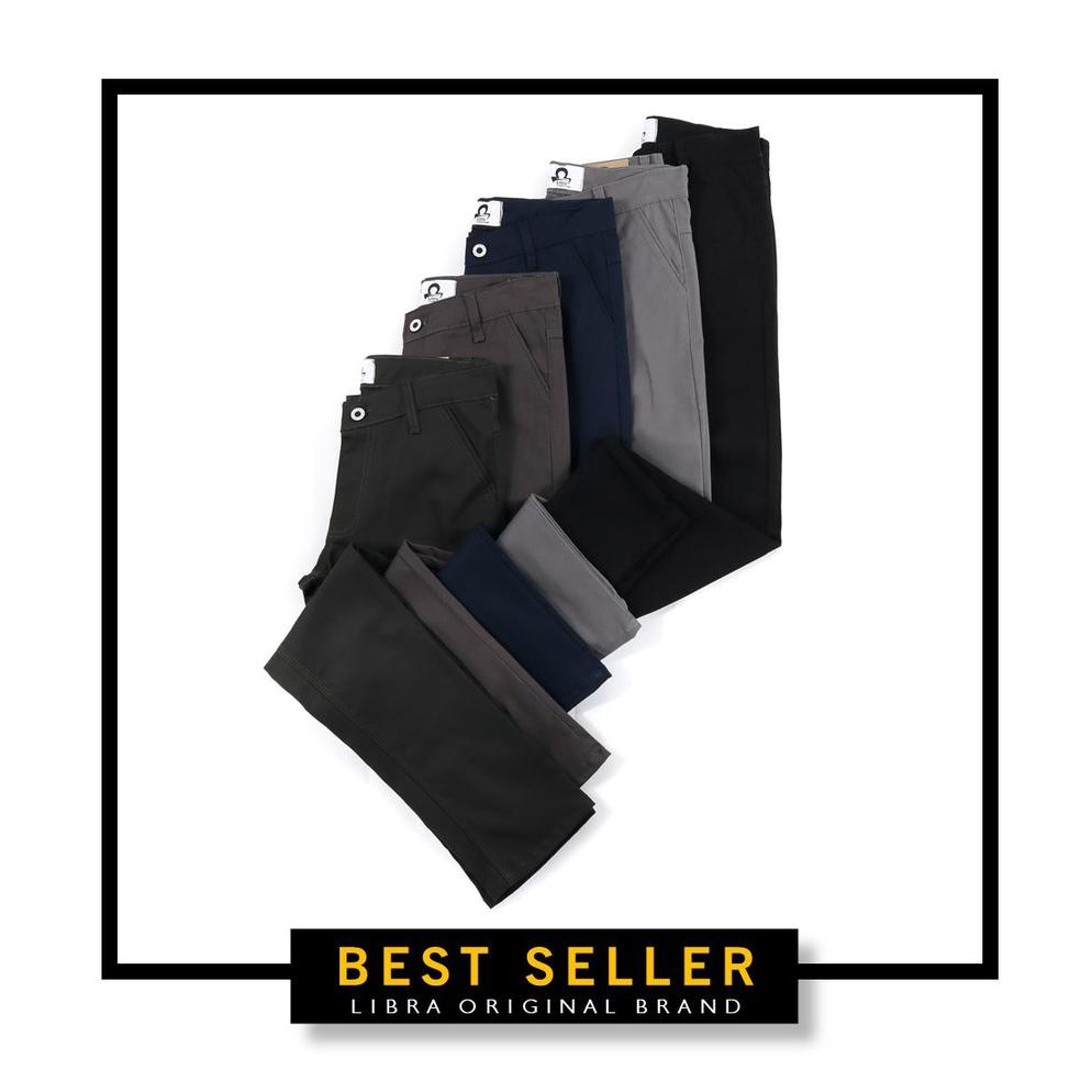 Celana Panjang Pria Chino Modern Chinos Slim Fit Populer Bahan Adem Nyaman Cocok Buat Musim Dingin G
