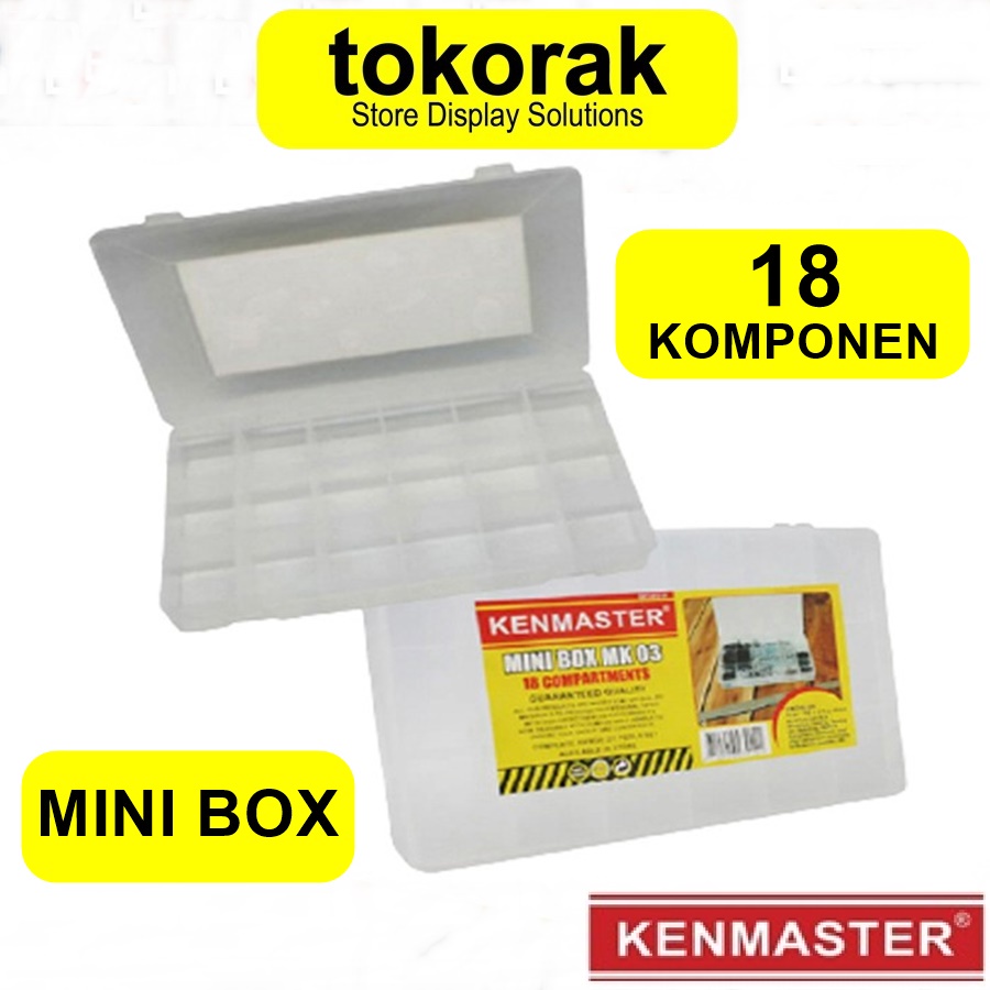 TOOL BOX 18 KOMPONEN KENMASTER - MINI TOOL BOX - MINI BOX KM-03