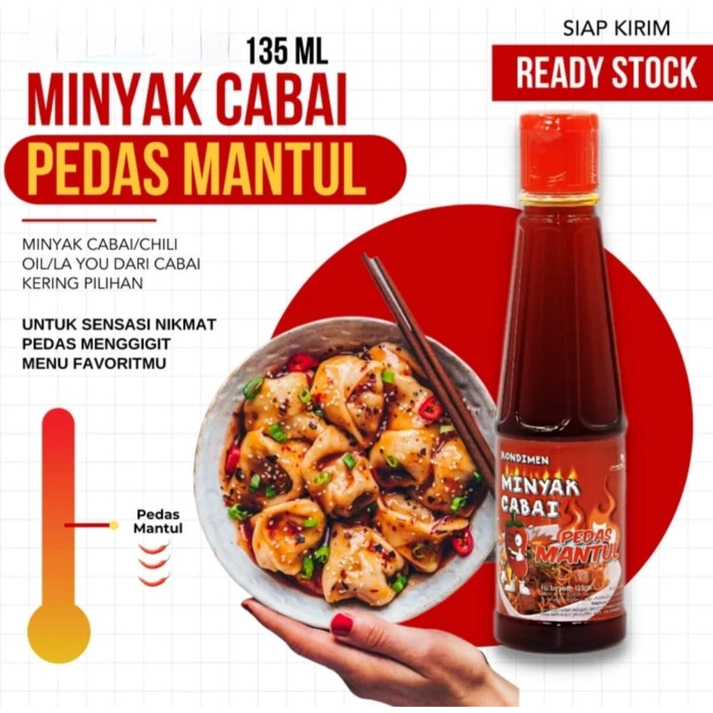 

Minyak Cabai Mantul / Chili Oil 135ml