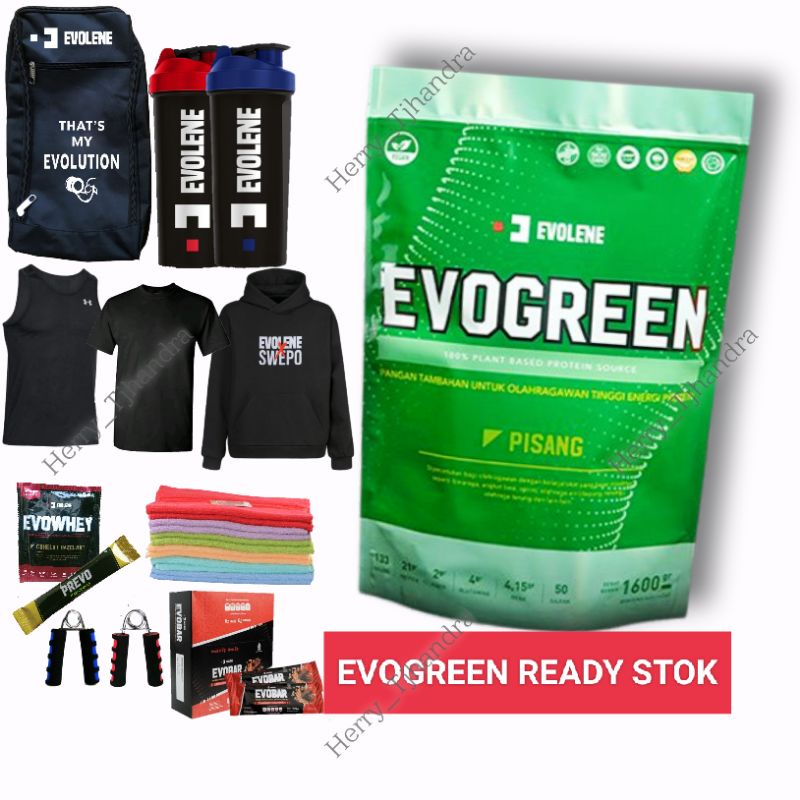 EVOGREEN Susu Whey Protein Plant Based VEGAN by Evolene ( Isi 50 sachet )