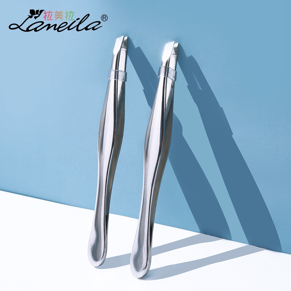 PINSET ALIS PINSET BULU MATA PINSET BULU WAJAH EYEBROW RAZOR PREMIUM ANTI KARAT UJUNG MIRING PINSET MIRING