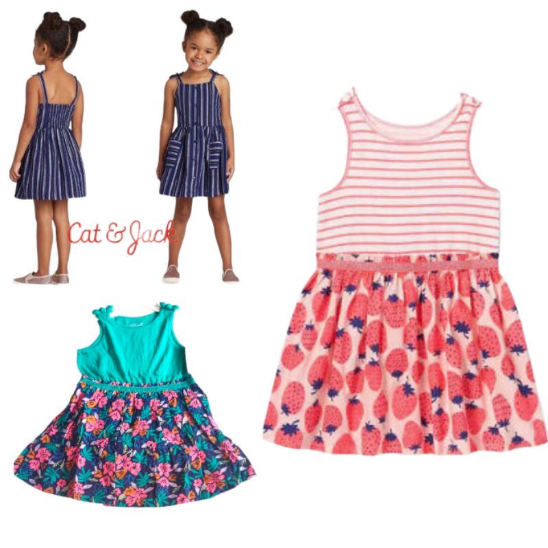 dress anak perempuan cat & jack