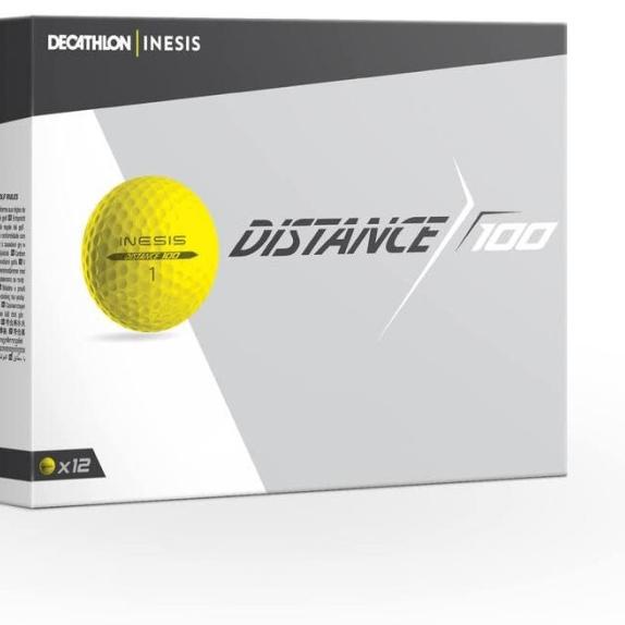 Jual Inesis Distance 100 Golf Ball x12 Yellow Shopee Indonesia