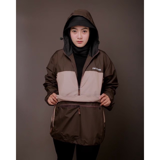 The Bojiel Daily - Coklat Moca Jaket Cougle Jaket Parasut Jaket Pria Jaket Outdoor