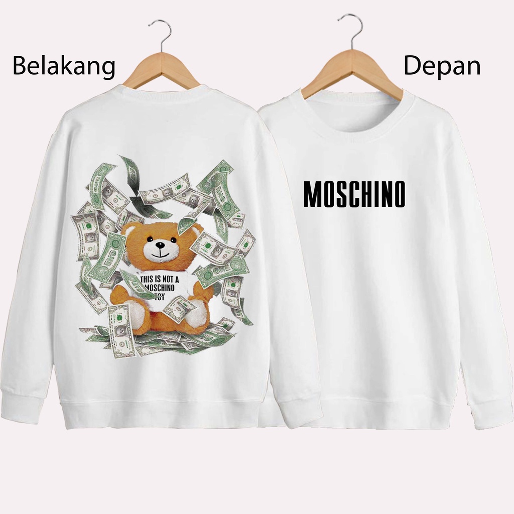 SWEATER UNISEX DB MOSCHINO PRIA DAN WANITA SWEATER JUMBO