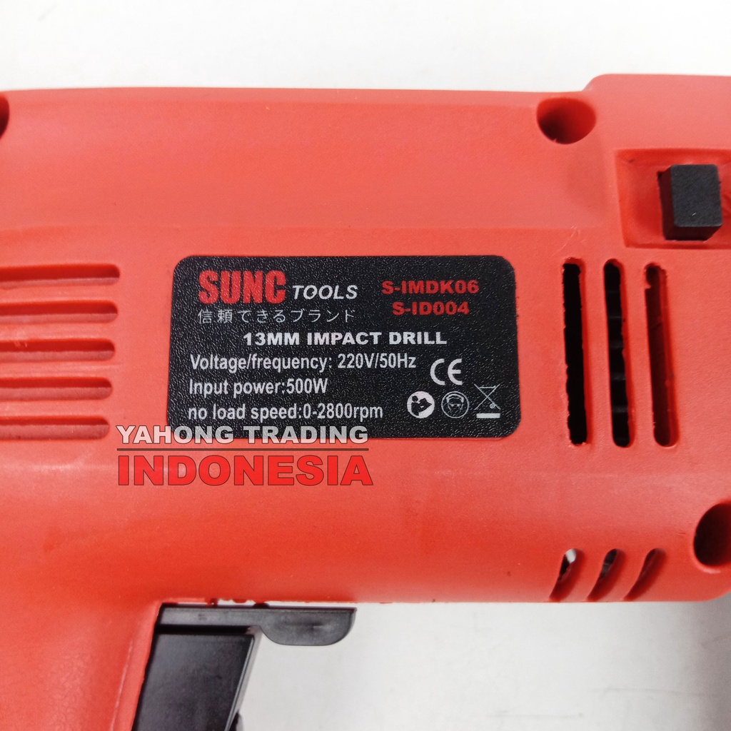 Mesin Bor Impact Drill Listrik 13mm SIMDK06 SET LENGKAP 55 pcs SUNC TOOLS