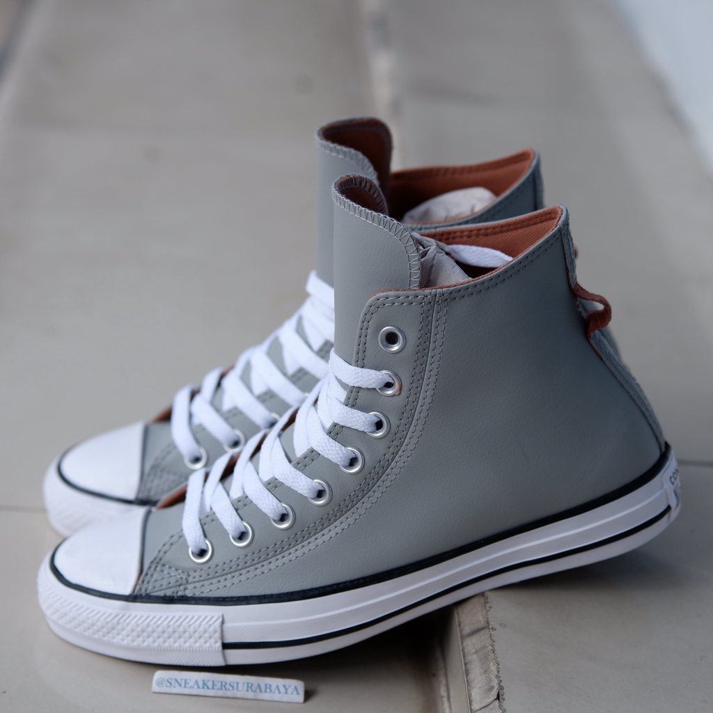 Converse Chuck Taylor All Star Hi Crafted Faux Leather Slate Sage