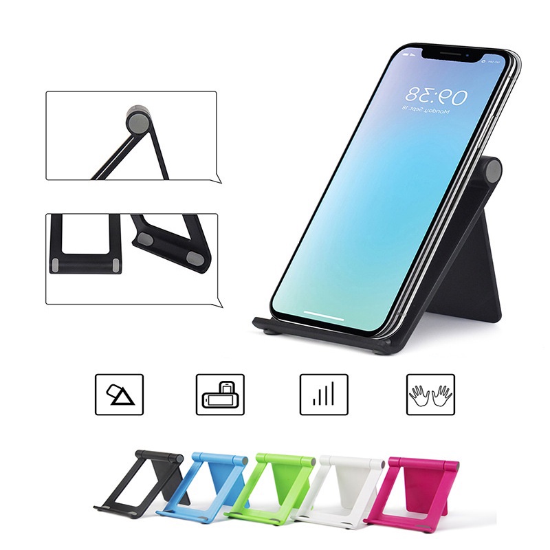 Bracket Stand Holder Lipat Mini Portable Multifungsi Warna Acak Rotasi 360 ° Untuk Handphone° Stand Holder Handphone Universal Adjustable