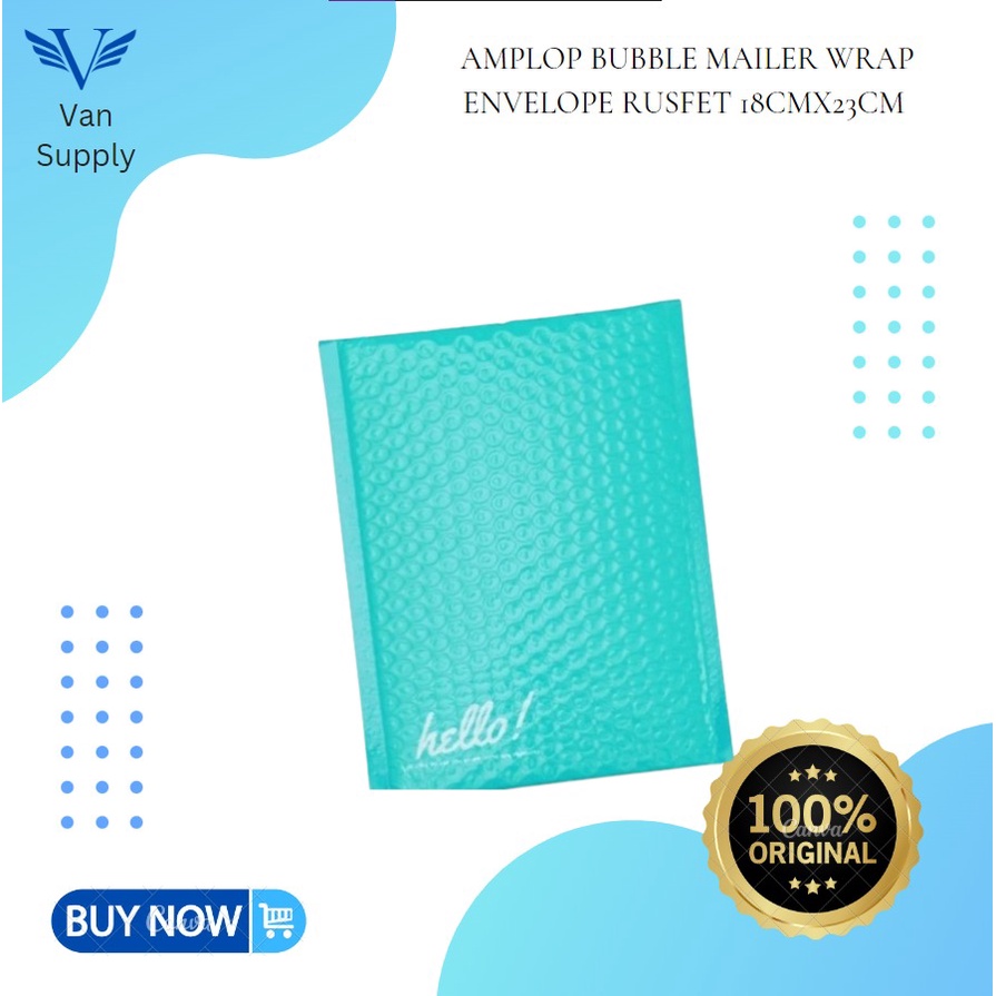 

Amplop Bubble Mailer Wrap Envelope Rusfet 18cmx23cm