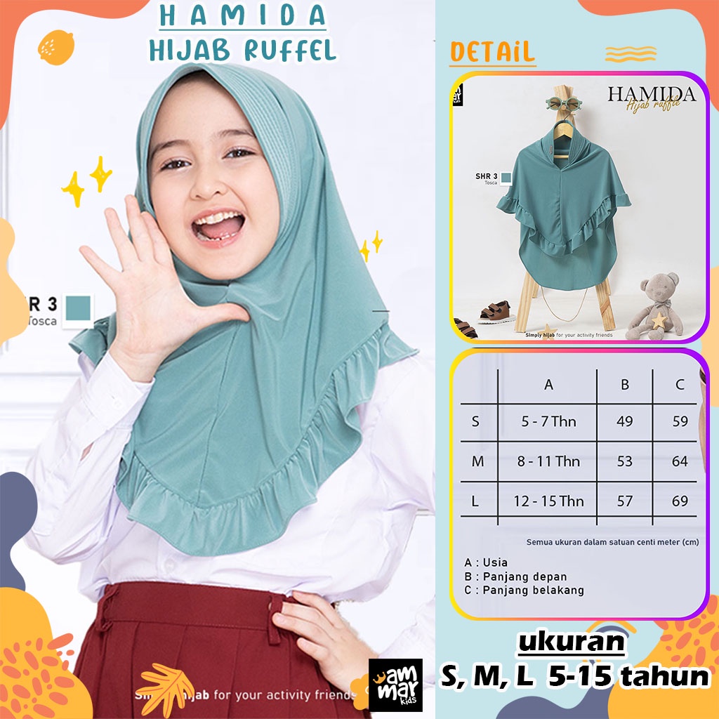 Jual Jilbab Anak Perempuan Sekolah TK SD SMP Hijab Daily Simply Bahan ...