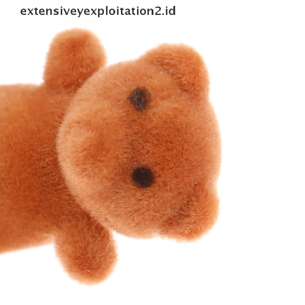 1pc Mainan Miniatur Beruang Mini Skala 1: 12 Untuk Dekorasi Rumah Boneka