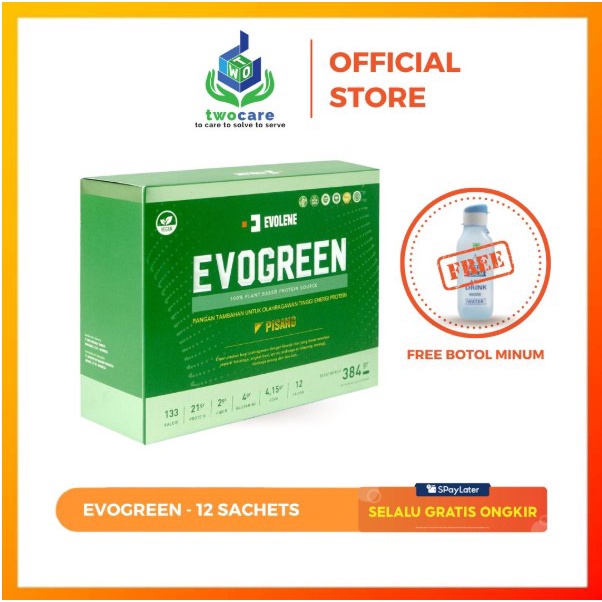 Evolene - Evogreen 12s 100% Plant Based Protein