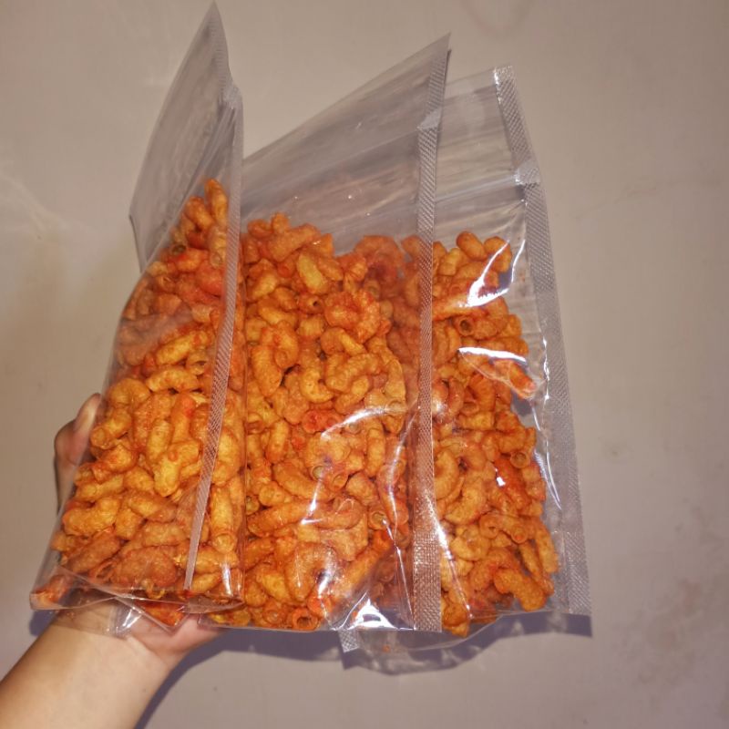 

Makaroni Pedas 100gram || Snack Makaroni Goreng