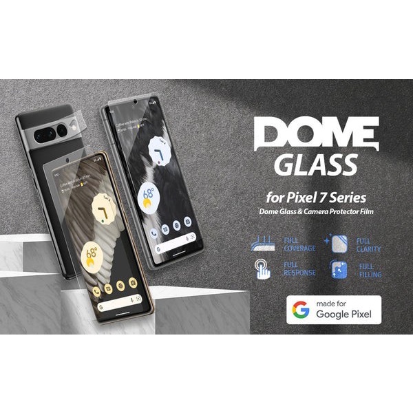 Whitestone Dome Glass For Pixel 7 Pro Tempered Glass Pixel 7 / 7 Pro