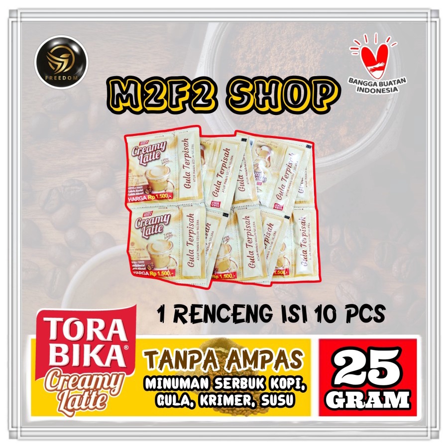 

Kopi Torabika Creamy Latte Sachet - 25 gr (Kemasan Renceng)