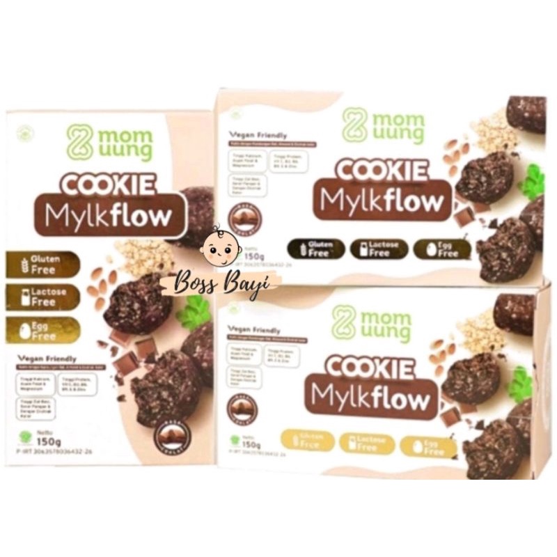 MOM UUNG - Cookie Mylkflow 150gr / Cookies Booster Asi / Kukus Cemilan Sehat Busui