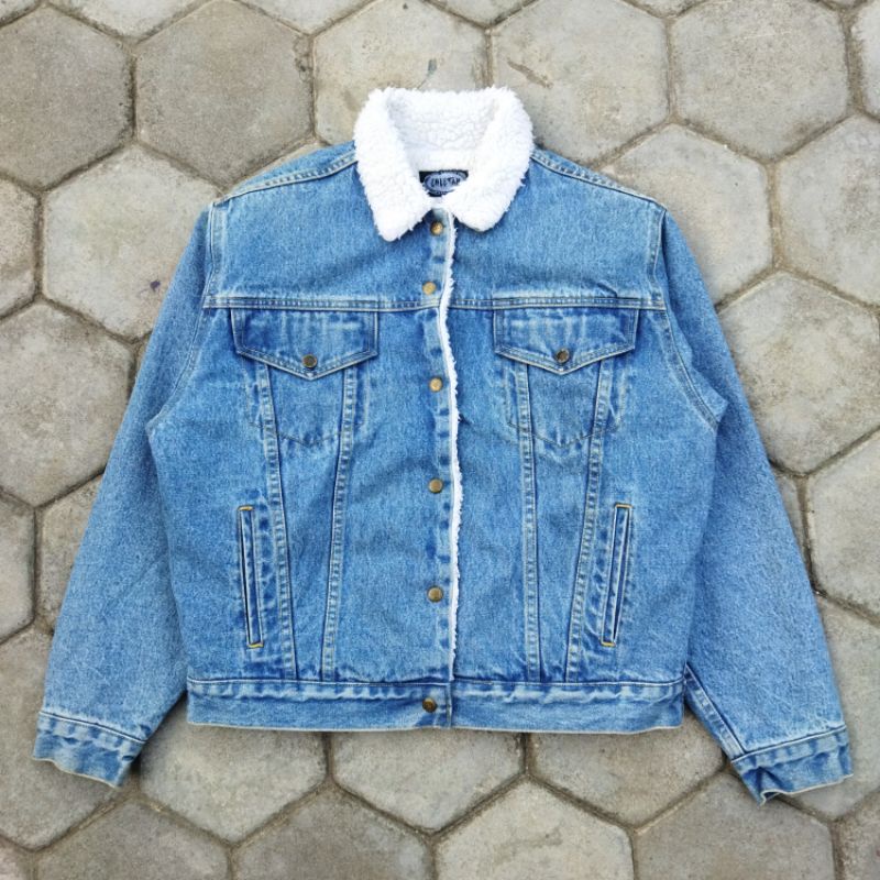 Cheetah sherpa trucker jacket