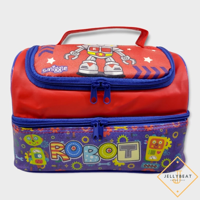 Tas Susun MOTIF SMIGGLE ROBOT /Tas Slempang Smiggle /Lunch Bag Susun