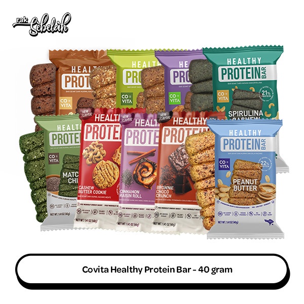 Jual Covita Healthy Protein Bar 40gr Snack Sehat Praktis Almond