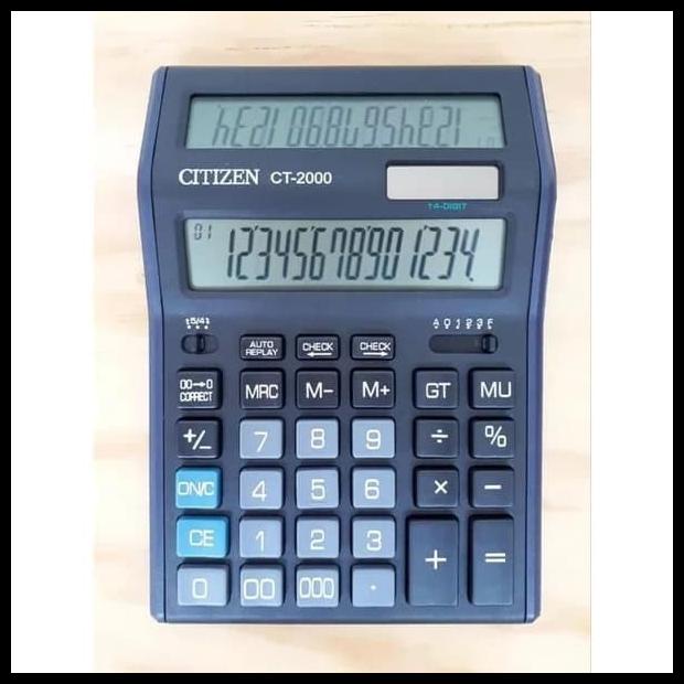 

Kalkulator Citizen Ct 2000 - 14 Digit - Kalkulator 2 Layar