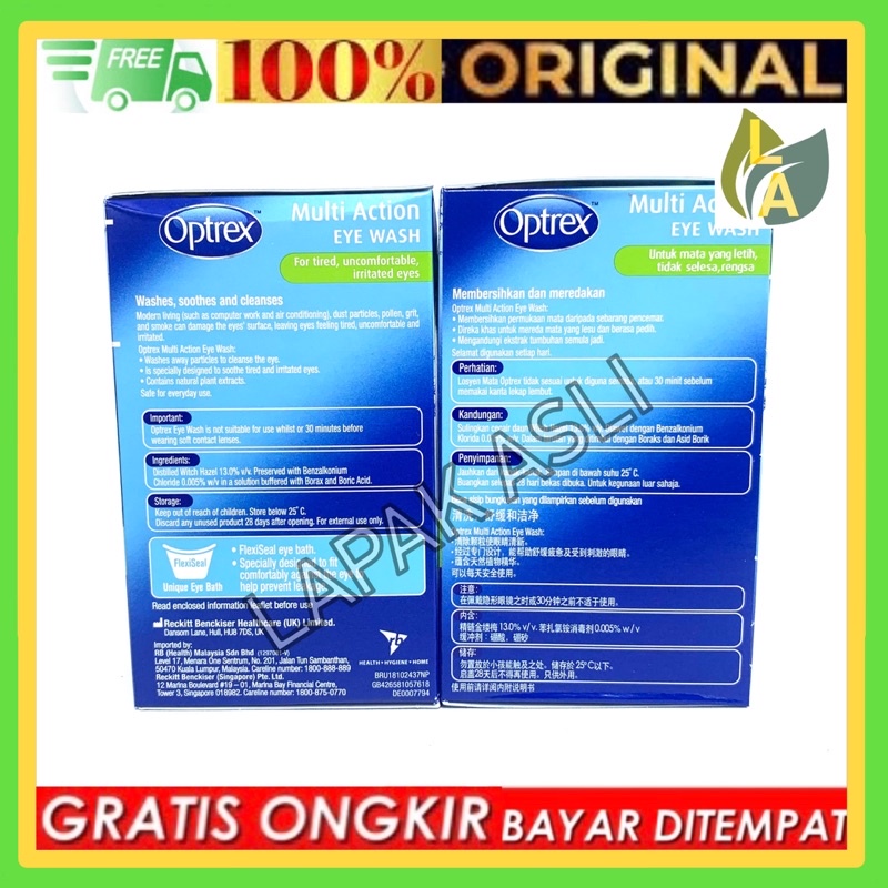 OPTREX MULTI ACTION EYE WASH OBAT CUCI MATA SINGAPORE