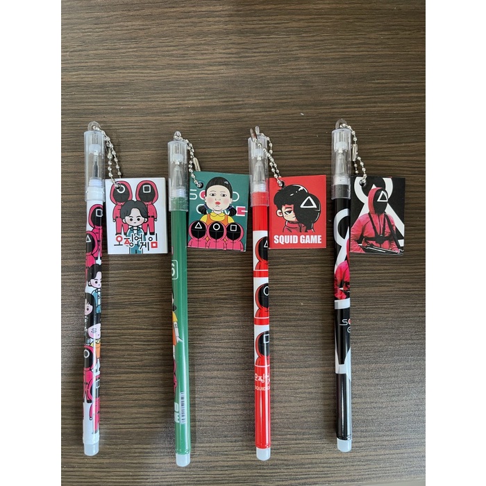 

Pen gel gantungan buku squid game isi 12 RATU.OS25