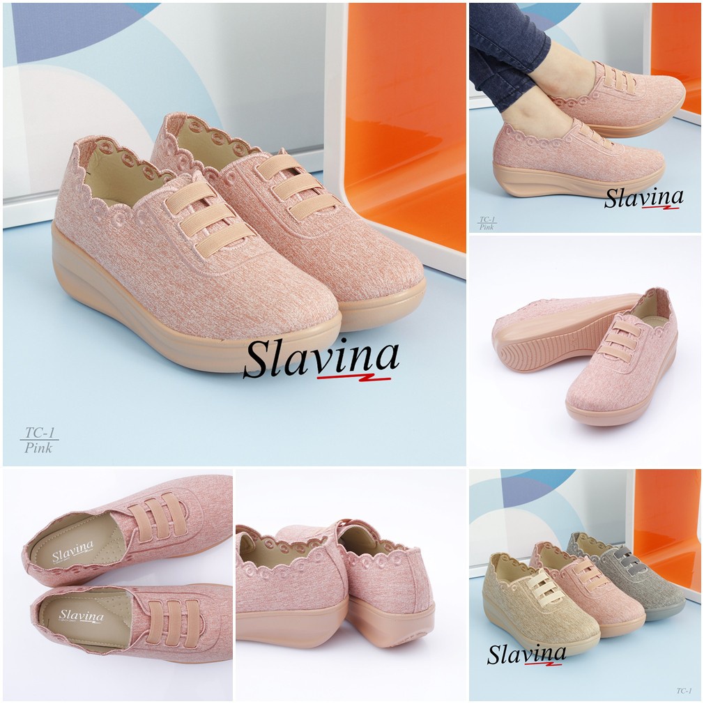 Ivony Seivona - TC-1 Sepatu Wedges Slavina