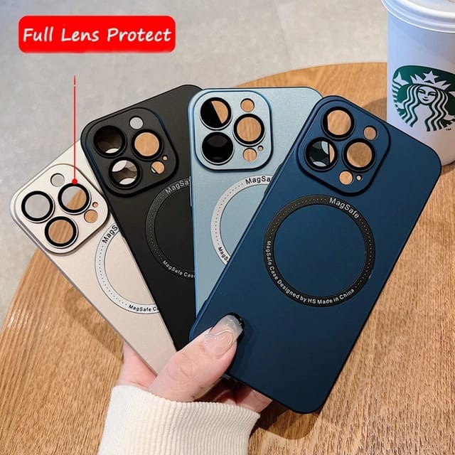 IPHONE 12 13 14 PRO MAX 14 PLUS MAGSAFE CASE CAMERA GLASS SKIN FEEL